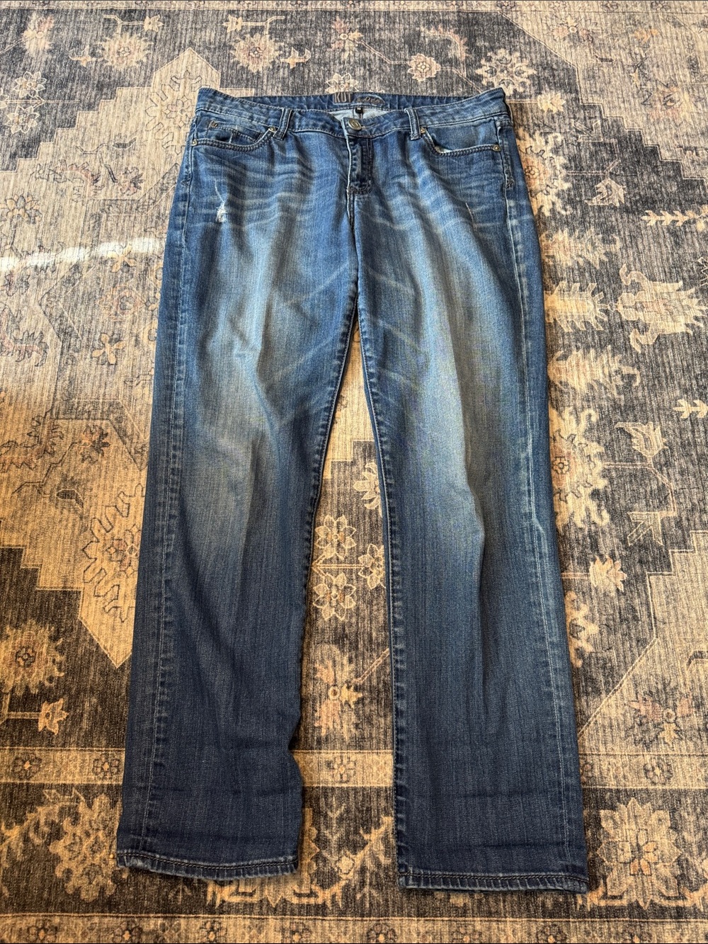 Kut from the Kloth Medium Wash Straight-Leg Jeans